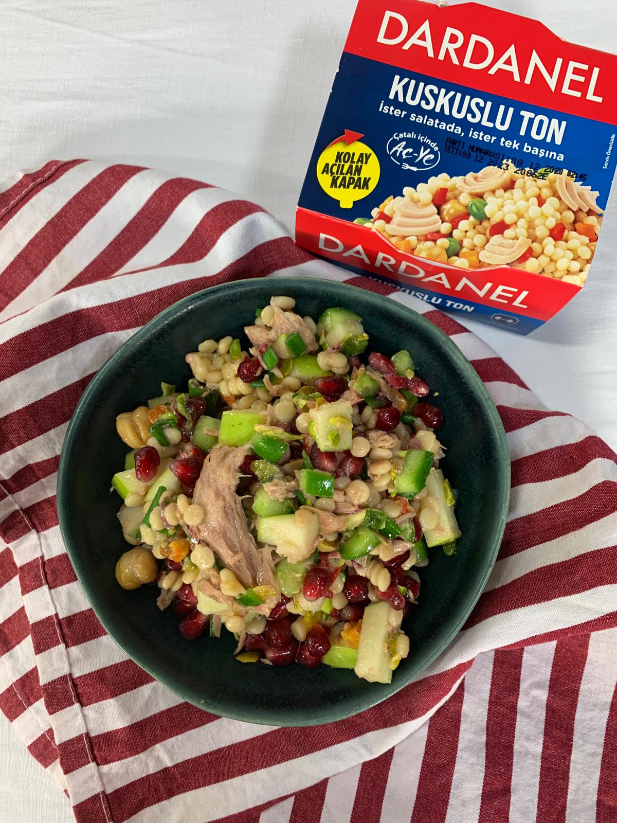 Pomegranate Dardanel Tuna Salad with Couscous